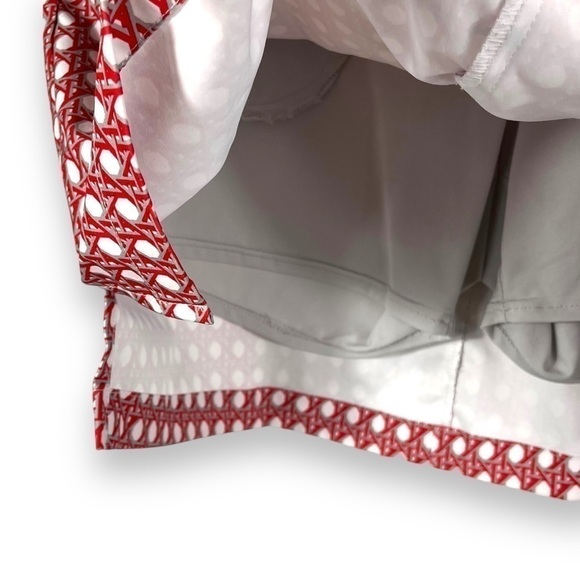 4 for $20 SALE! Nivo by Lanctot Classic Golf Skort, Red/White Print, Size 12 - Picture 8 of 11